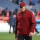 Assistant coach Jack Del Rio walks off the field after losing to the Denver Broncos at Empower Field At Mile High on October 31, 2021 in Denver, Colorado.